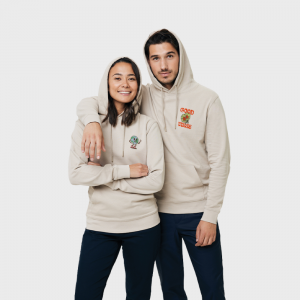 Iqoniq Sweat à capuche en coton recyclé