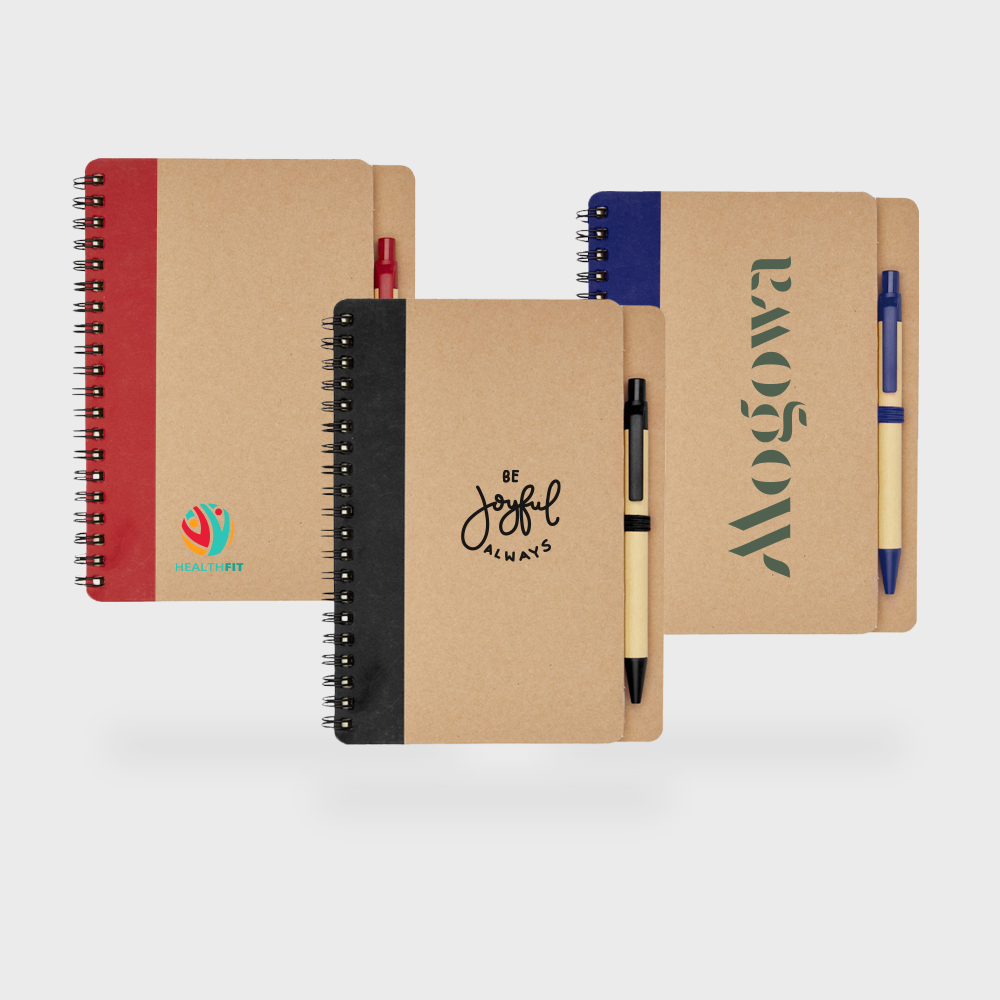 Cahier Recyclé avec Stylo – Image 3