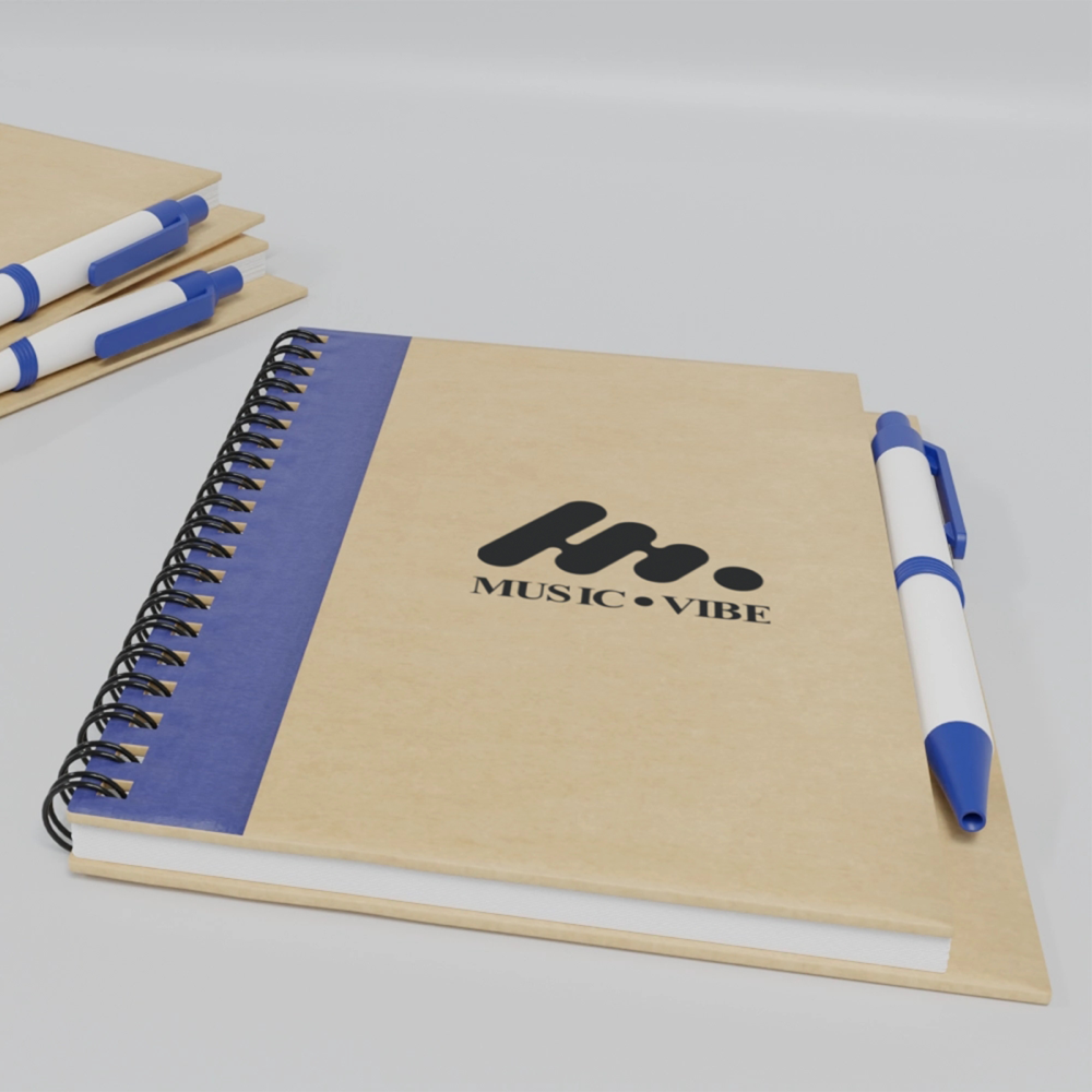 Cahier Recyclé avec Stylo – Image 2