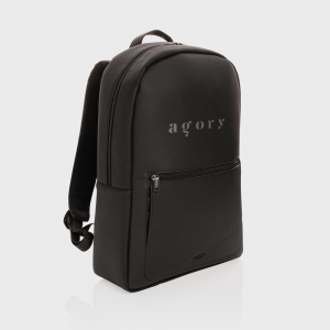Sac à dos pour ordinateur portable en cuir végétalien Swiss