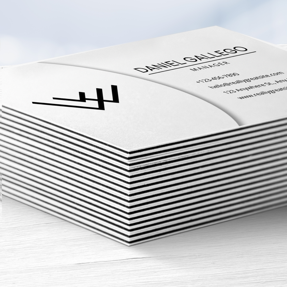 Cartes de visite à tranche colorée – Image 6