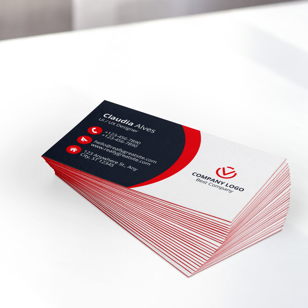 Cartes de visite à tranche colorée – Image 7