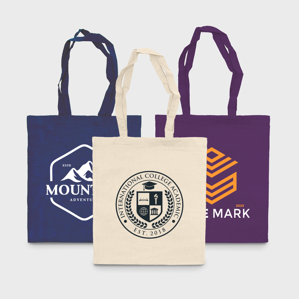 Sacs en coton avec anses longues 136 g/m² – Image 2