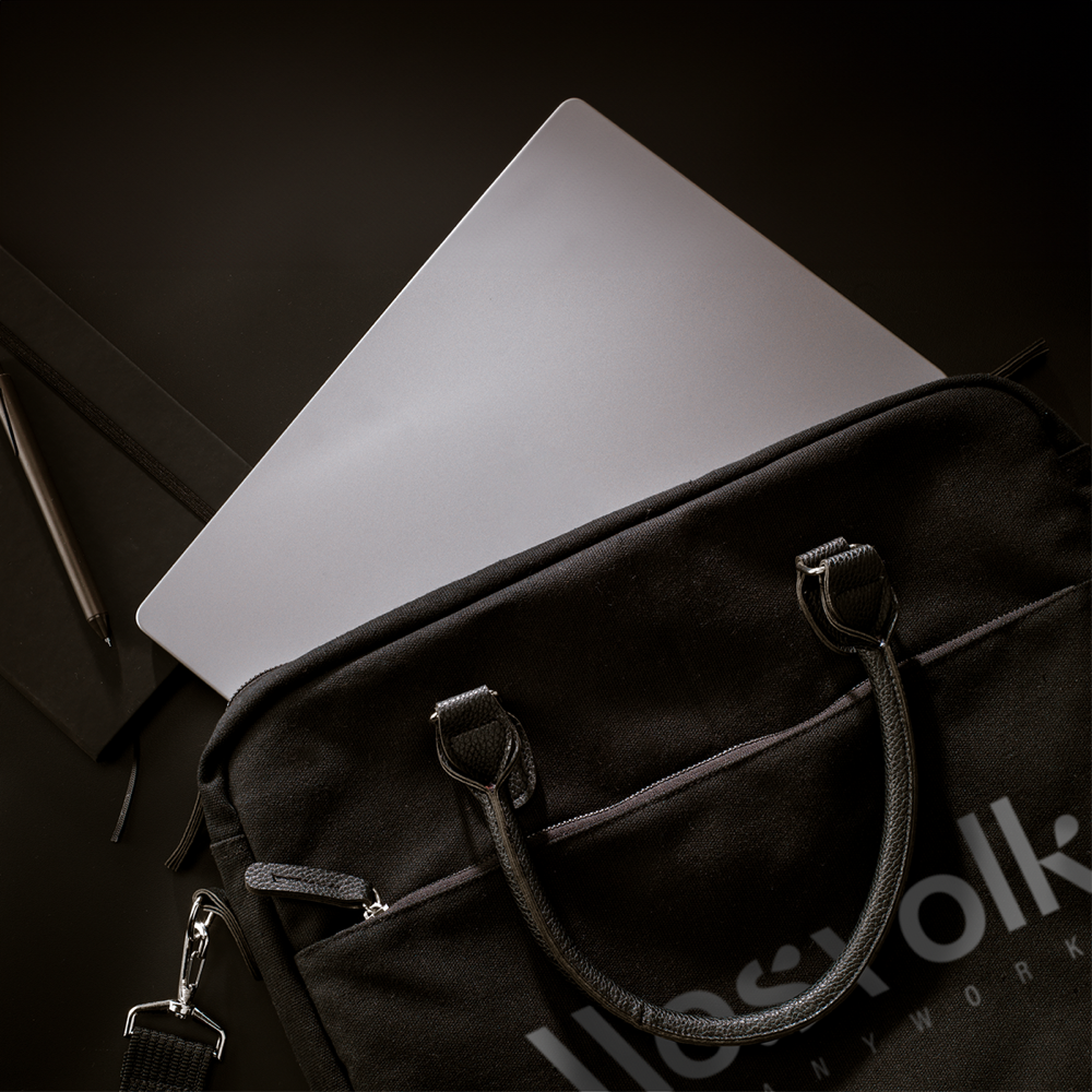 Sacoche en toile recyclée pour ordinateur portable – Image 4