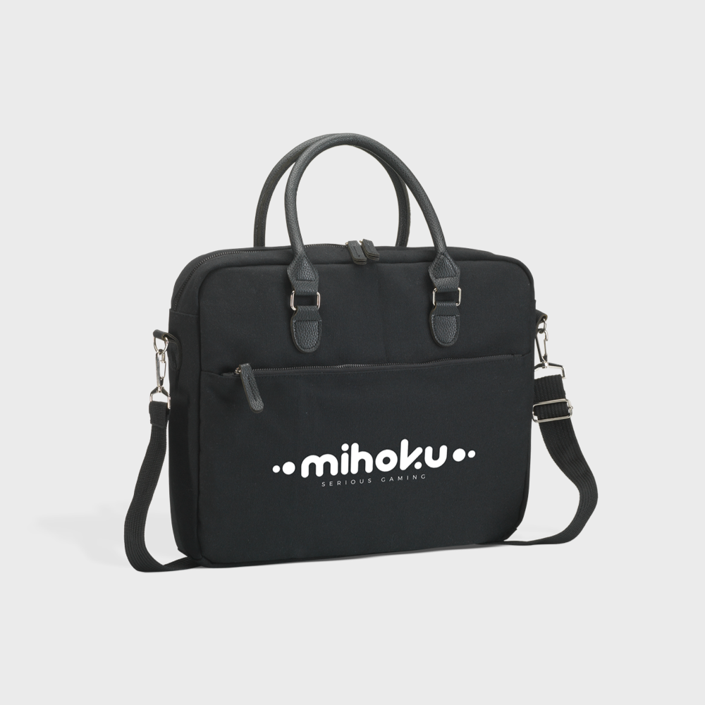 Sacoche en toile recyclée pour ordinateur portable – Image 2