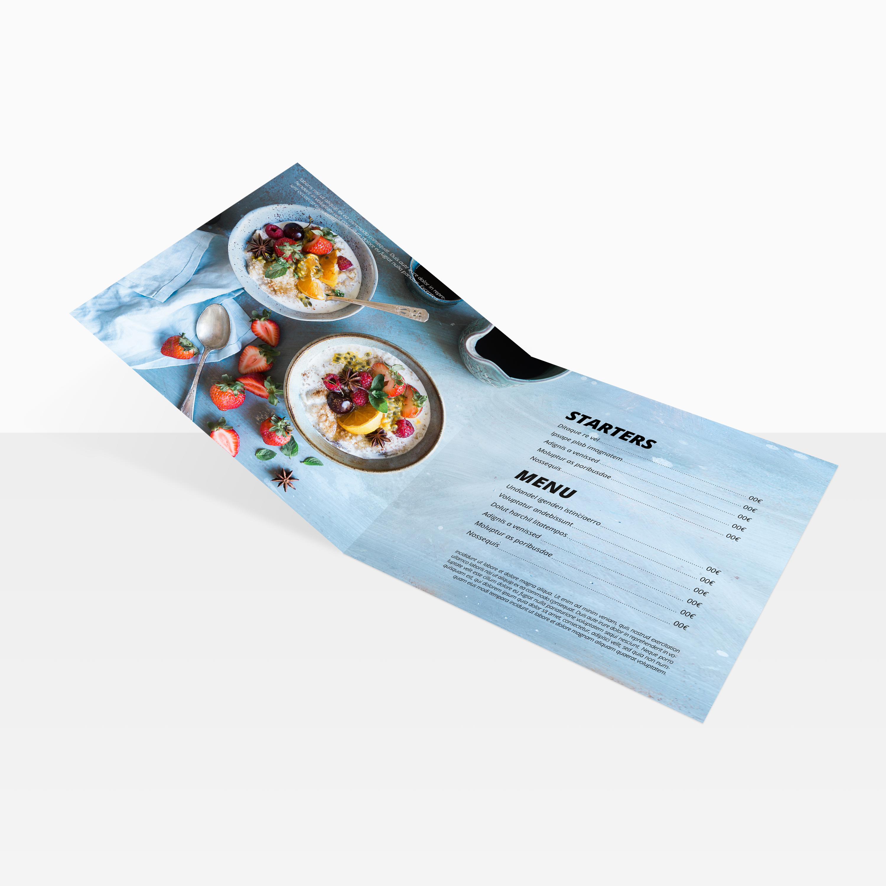 Cartes de menu un pli – Image 6