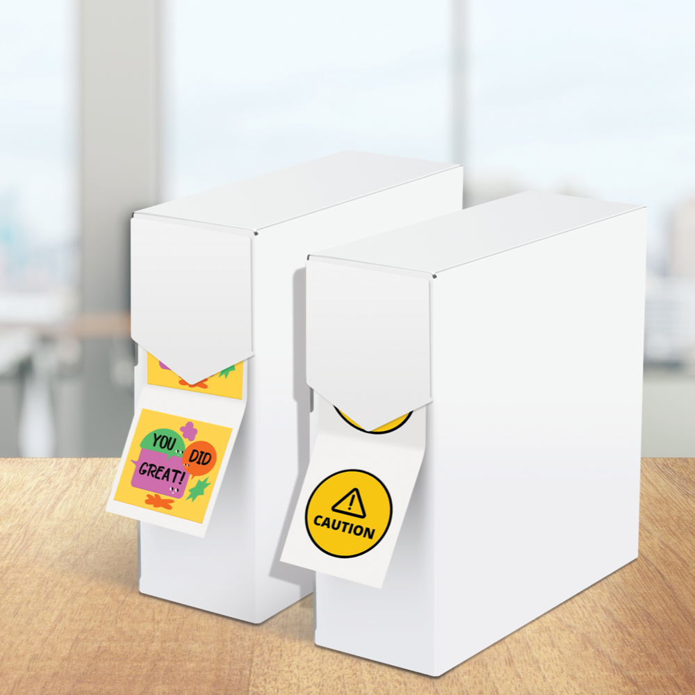 Étiquettes en PVC blanc – Image 4