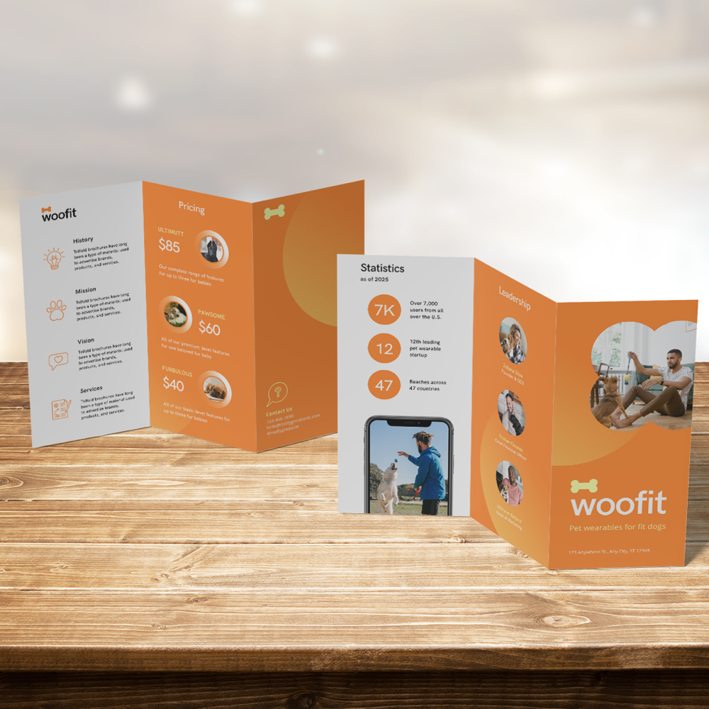 Dépliant 2 plis accordéon - 3 volets – Image 2