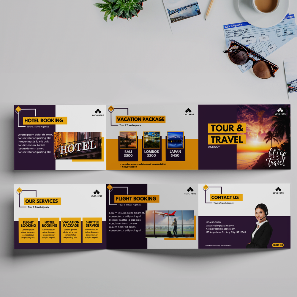 Dépliant 2 plis accordéon - 3 volets – Image 6