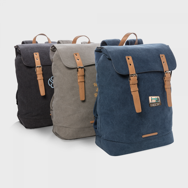Sac à dos pour ordinateur portable en toile