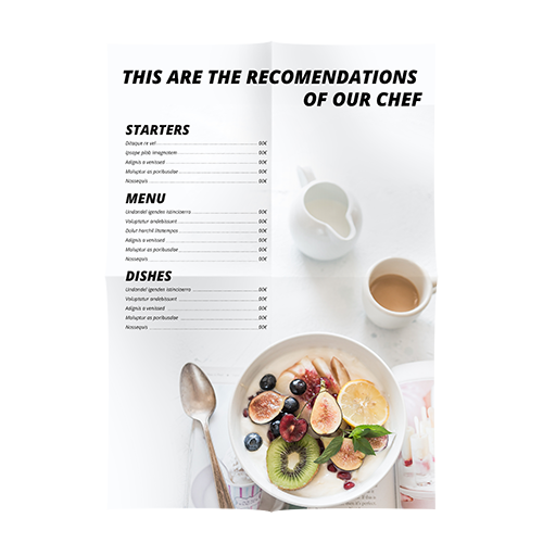 Cartes de menu à pli croisé – Image 2