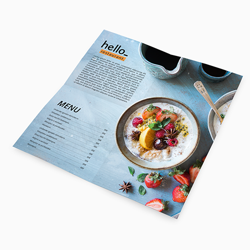 Cartes de menu à pli croisé – Image 4