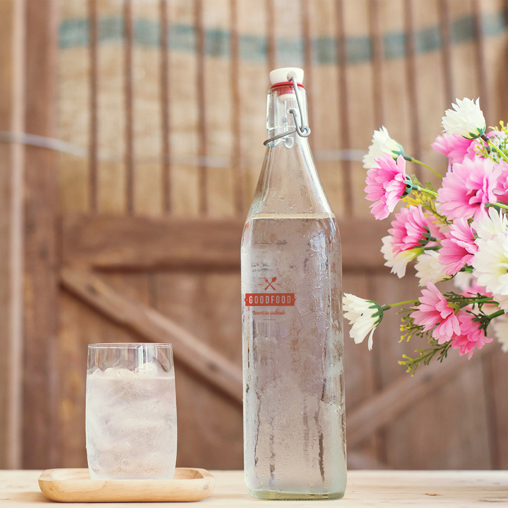 Bouteilles rondes à bouchon mécanique – Image 5