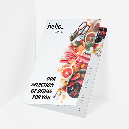 Cartes de menu un pli – Image 3