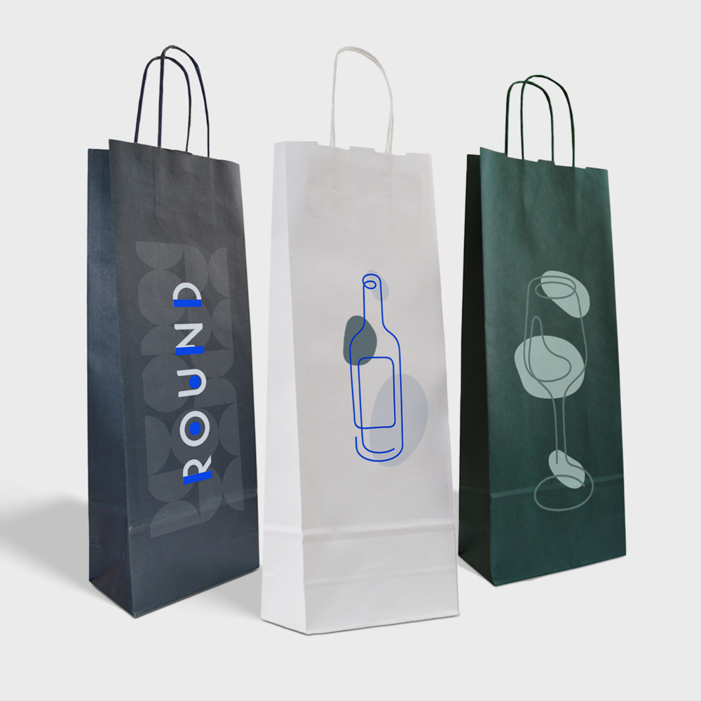 Sacs kraft bouteille de vin – Image 2