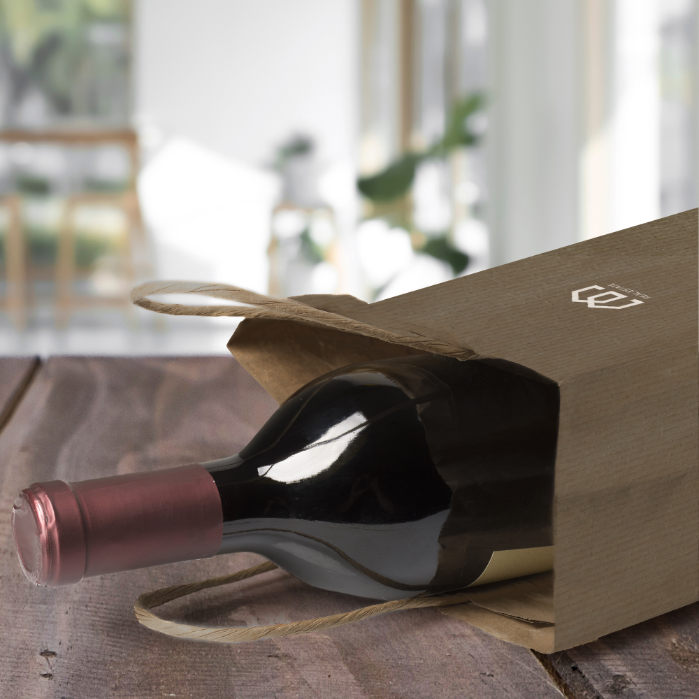 Sacs kraft bouteille de vin – Image 3