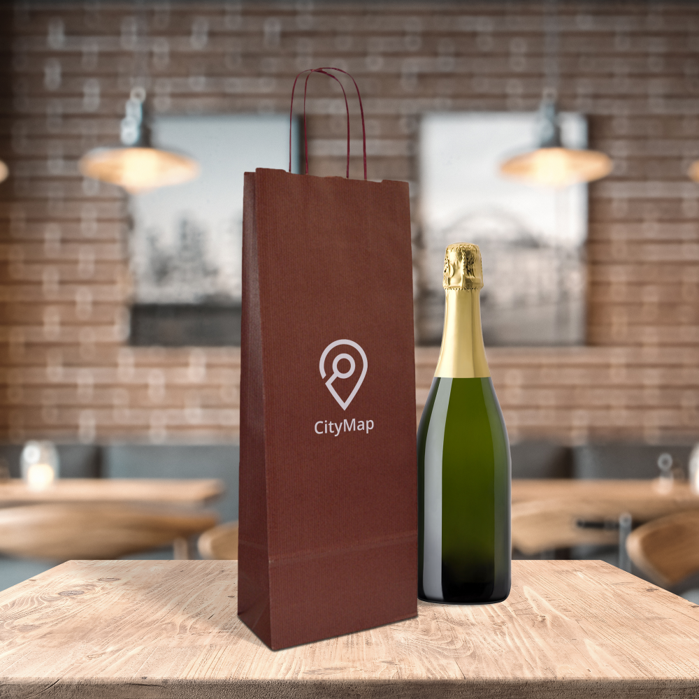 Sacs kraft bouteille de vin – Image 5