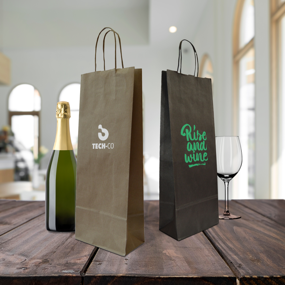 Sacs kraft bouteille de vin – Image 4