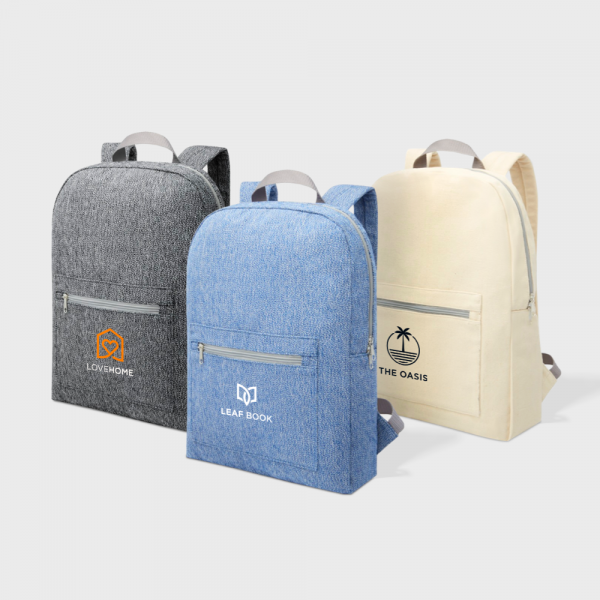 Sac à dos en coton et polyester recyclé de 450 g/m²