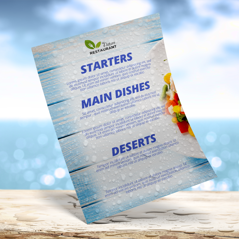 Cartes de menu PVC – Image 3