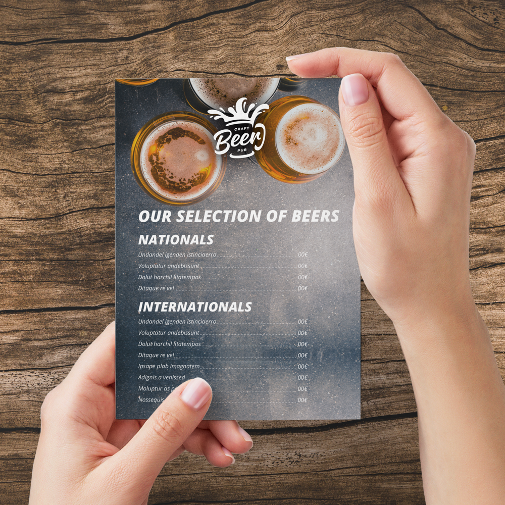 Cartes de menu PVC – Image 7
