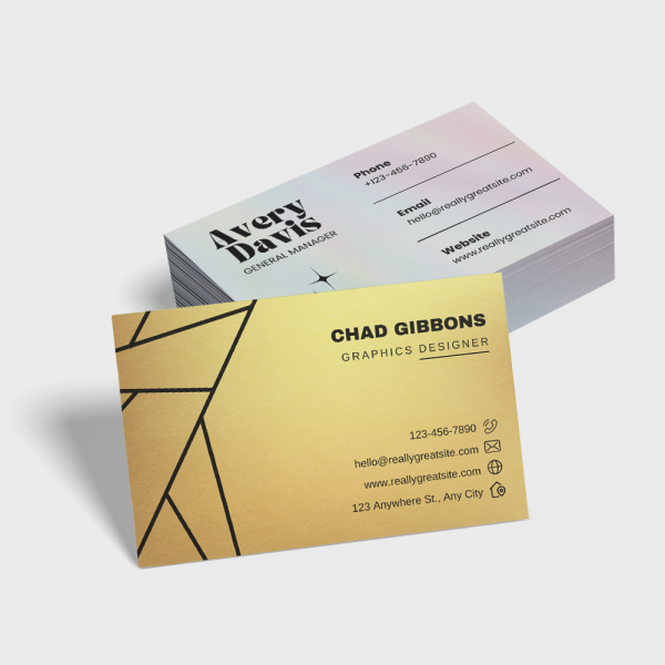 Cartes de visite matériaux spéciaux