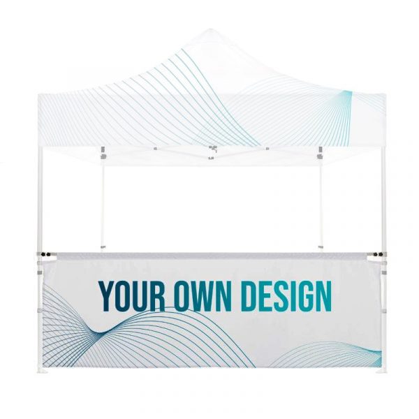 Demi-mur / comptoir pour Tonnelle, Barnum, Tente 3x3m personnalisée