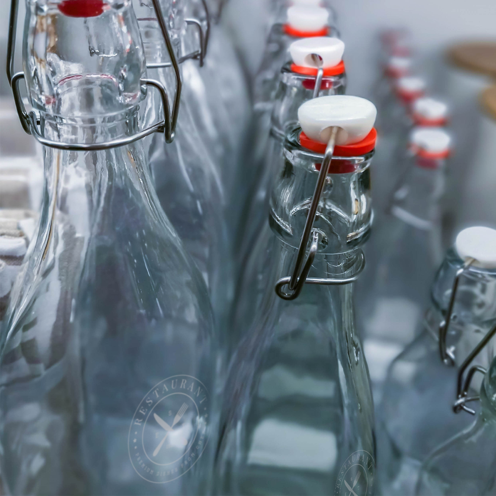 Bouteilles carrées à bouchon mécanique – Image 5