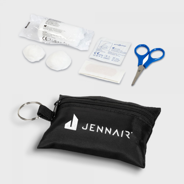 Pochette porte-clés de premiers secours 16 pièces