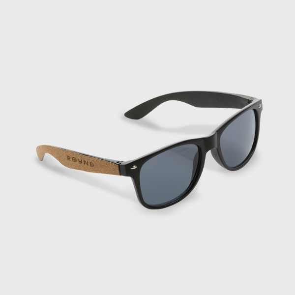 Lunettes de soleil en liège et plastique recyclé