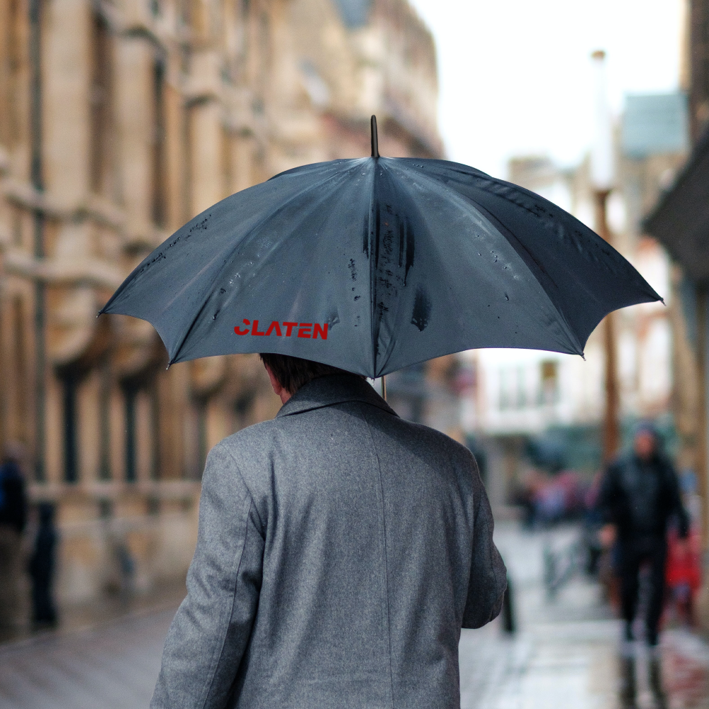 Parapluie poignée courbée – Image 3