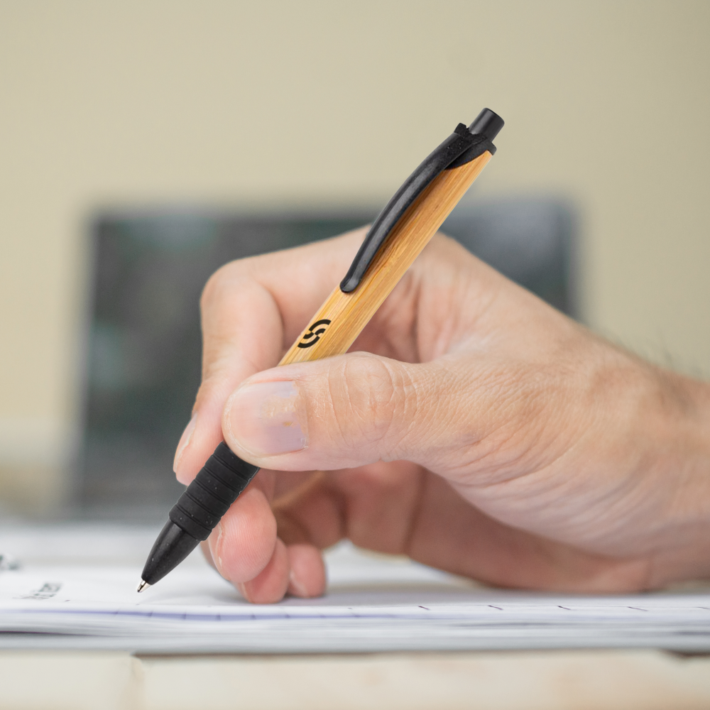 Stylo en bambou et paille de blé – Image 4