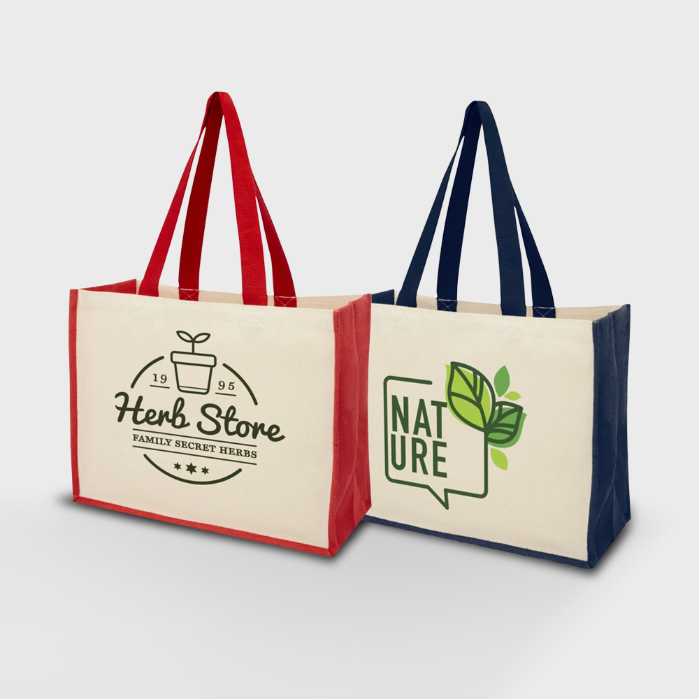 Sac de shopping en toile et jute Varai 320g – Image 3