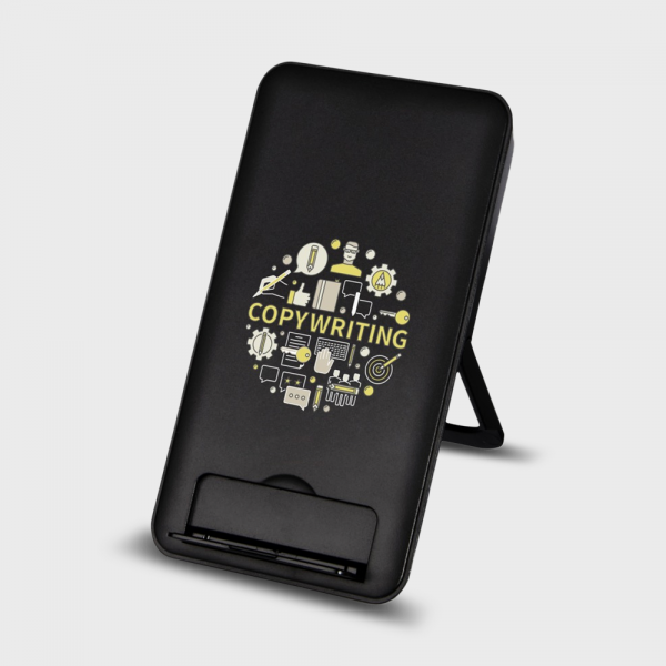 Support de téléphone avec chargeur sans fil en plastique recyclé