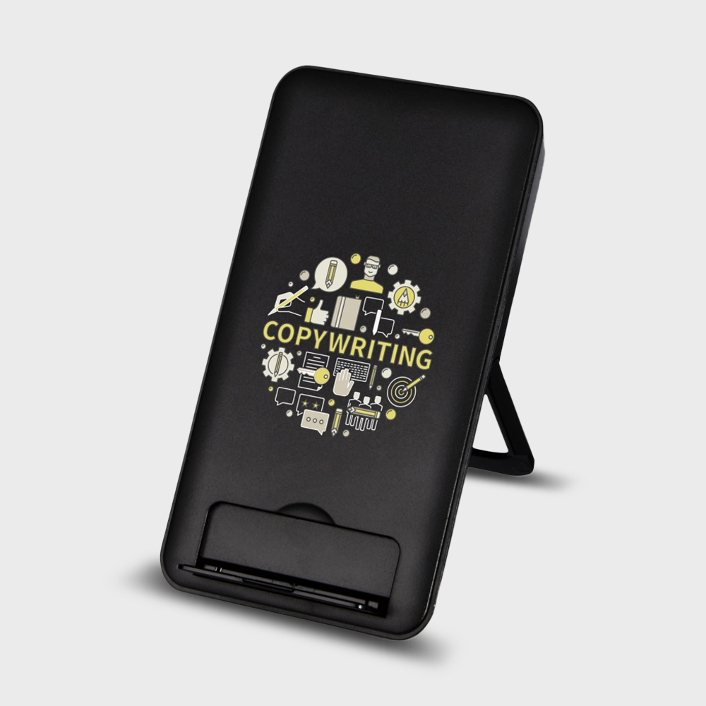 Support de téléphone avec chargeur sans fil en plastique recyclé – Image 2