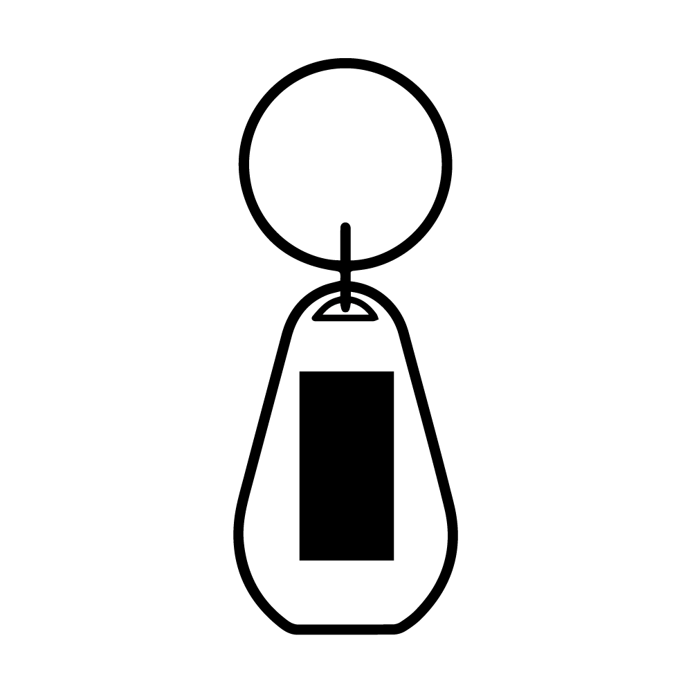 Porte-clés avec décapsuleur en métal mat – Image 3