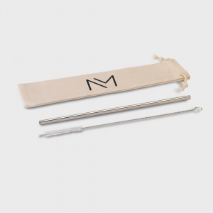 Paille réutilisable en acier inoxydable
