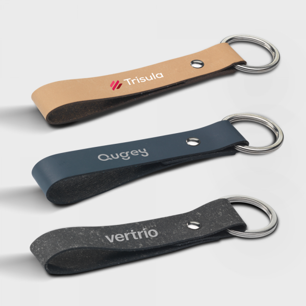 Porte-clés en cuir recyclé