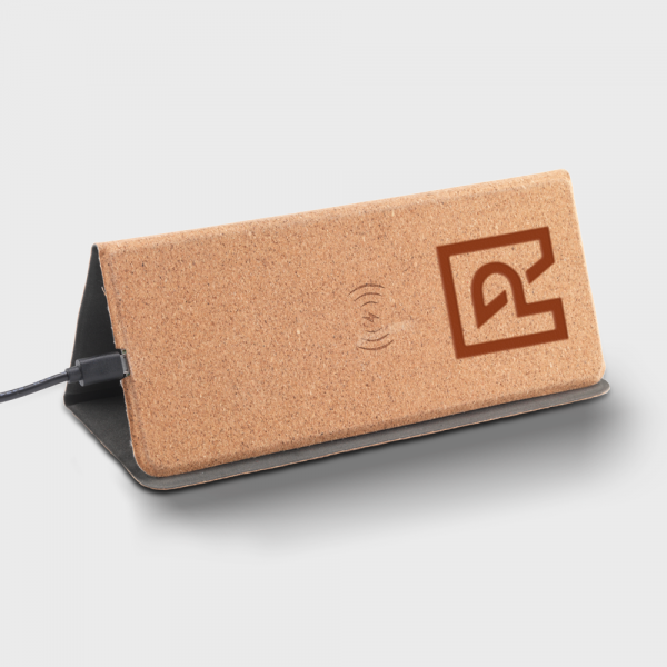 Tapis de souris avec chargeur sans fil en liège