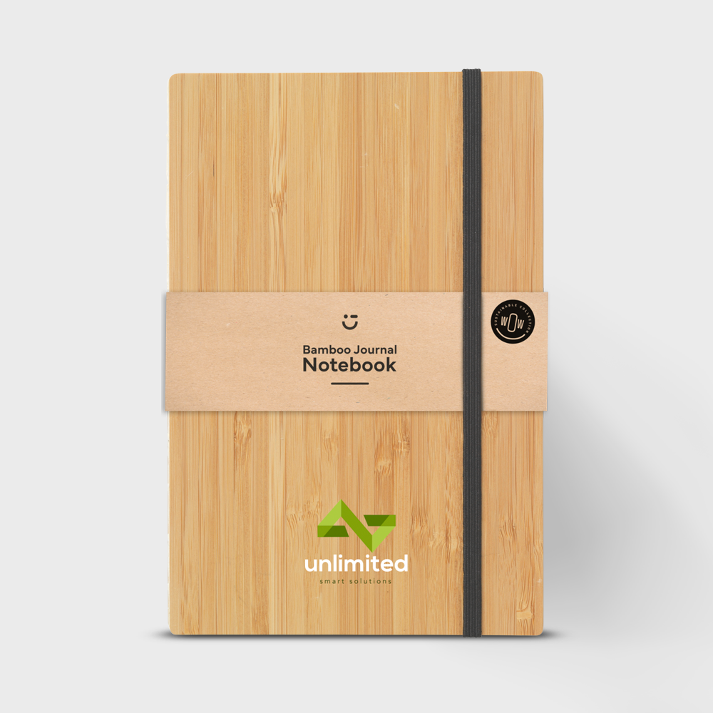 Carnet en papier avec couverture en bambou – Image 2