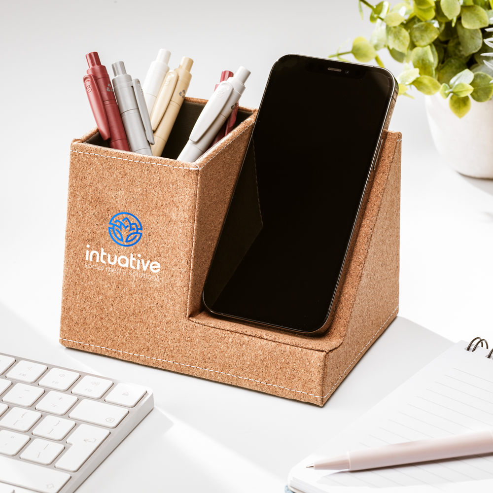 Porte-stylo en liège Chargeur sans fil – Image 3