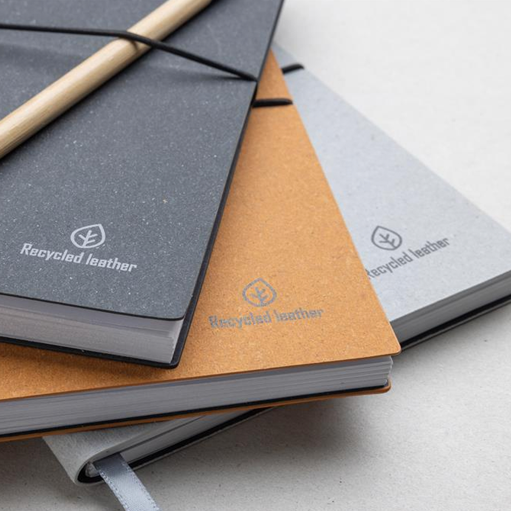 Carnet en cuir recyclé A5 – Image 2