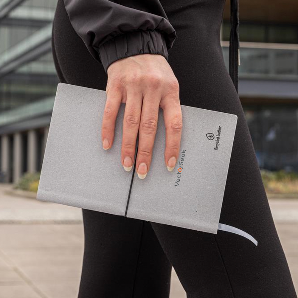 Carnet en cuir recyclé A5 – Image 5