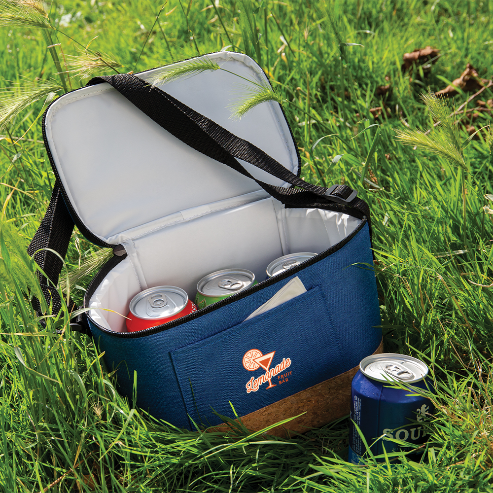 Sac isotherme bicolore avec détails en liège – Image 5