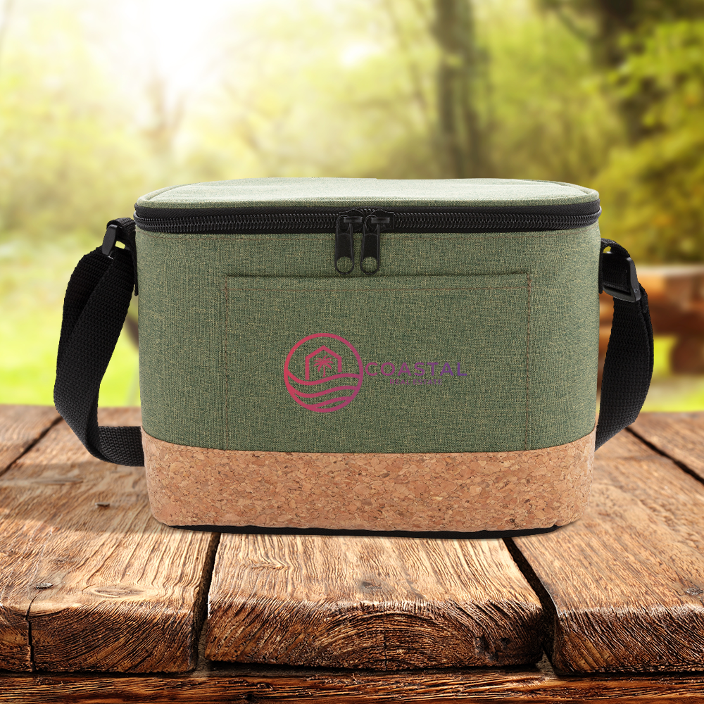 Sac isotherme bicolore avec détails en liège – Image 6