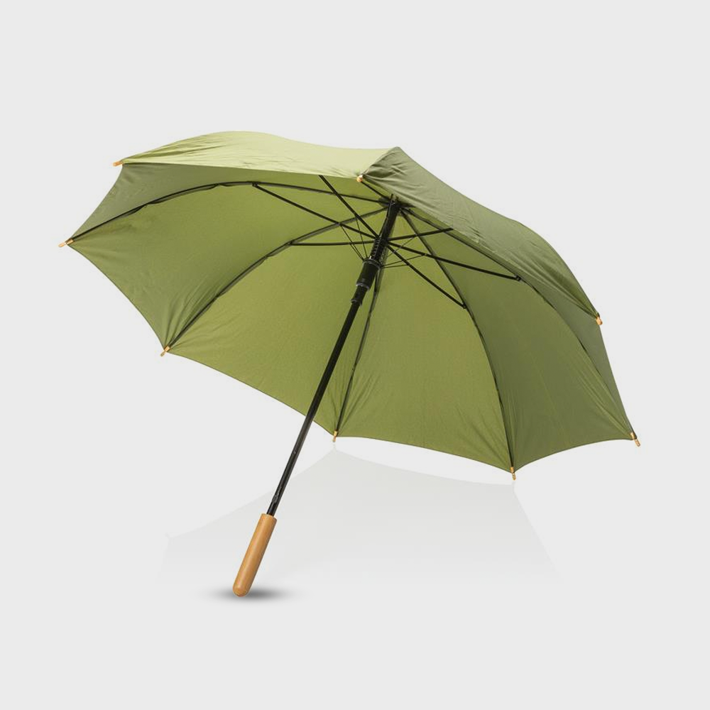 Parapluie Impact AWARE en PET recyclé avec manche en bambou