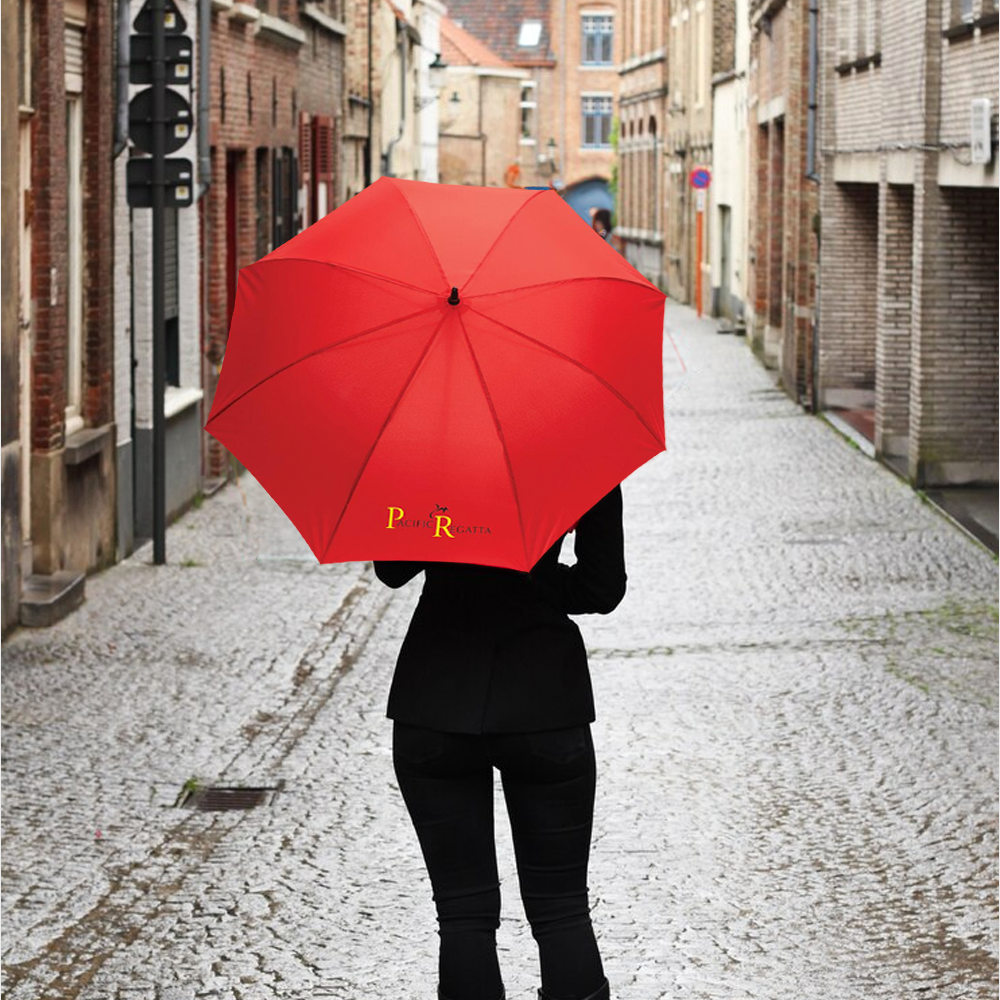 Parapluie Impact AWARE en PET recyclé avec manche en bambou – Image 4