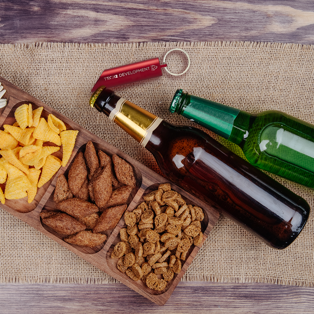 Porte-clés décapsuleur LED en aluminium recyclé – Image 4