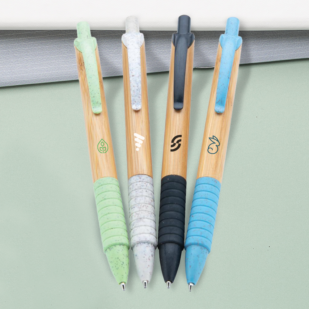 Stylo en bambou et paille de blé – Image 5
