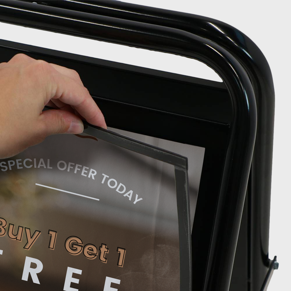 Panneau publicitaire élégant en acier – Image 5